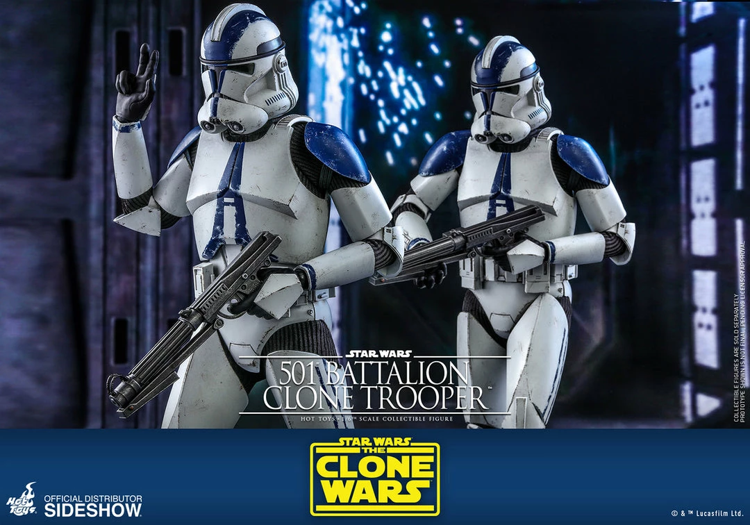 Maybang's Collectibles Hot Toys Star Wars The Clone Wars Clone Troopers 501st Battalion Clone Trooper 1/6 Scale 12" Collectible Figure 9 Maybang's Collectibles Hot Toys Star Wars The Clone Wars Clone Troopers 501st Battalion Clone Trooper 1/6 Scale 12" Collectible Figure