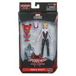 Maybang's Collectibles Hasbro Marvel Legends Spider-Man Into The Spider-Verse Gwen Stacy (Stilt-Man BAF) 6-Inch Action Figure