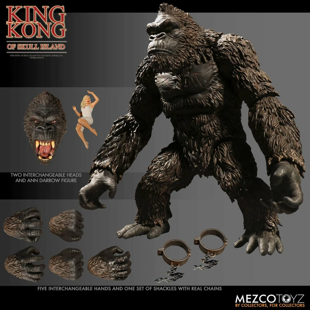Maybang's Collectibles Mezco Toyz King Kong Of Skull Island King Kong 7" Action Figure 7 Maybang's Collectibles Mezco Toyz King Kong Of Skull Island King Kong 7" Action Figure