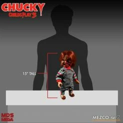 Maybang's Collectibles Mezco Toyz Child's Play 3 Designer Series Talking Pizza Face Chucky Mega Size 15
