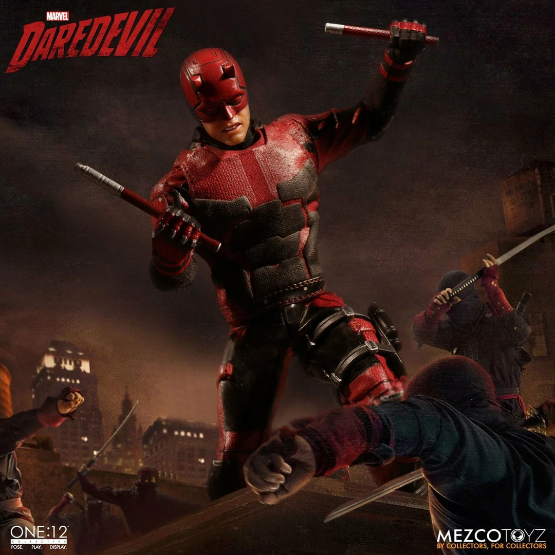 Maybang's Collectibles Mezco Toyz One:12 Collective Marvel Comics Daredevil 1/12 Scale Action Figure 2 Maybang's Collectibles Mezco Toyz One:12 Collective Marvel Comics Daredevil 1/12 Scale Action Figure