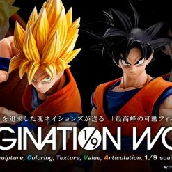Maybang's Collectibles Bandai Tamashii Nations Imagination Works Dragon Ball Z Goku 1/9 Scale 7" Action Figure
