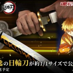 Maybang's Collectibles Bandai Demon Slayer Kimetsu No Yaiba Proplica Zenitzu Agatsuma's Nichirin Sword Prop Replica