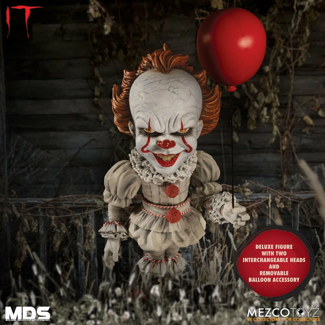 Maybang's Collectibles Mezco Toyz Designer Series Deluxe IT: Pennywise Action Figure 1 Maybang's Collectibles Mezco Toyz Designer Series Deluxe IT: Pennywise Action Figure