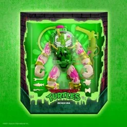 Maybang's Collectibles Super7 Teenage Mutant Ninja Turtles Ultimates Glow-in-the-Dark Mutagen Man 7-Inch Action Figure - Entertainment Earth Exclusive