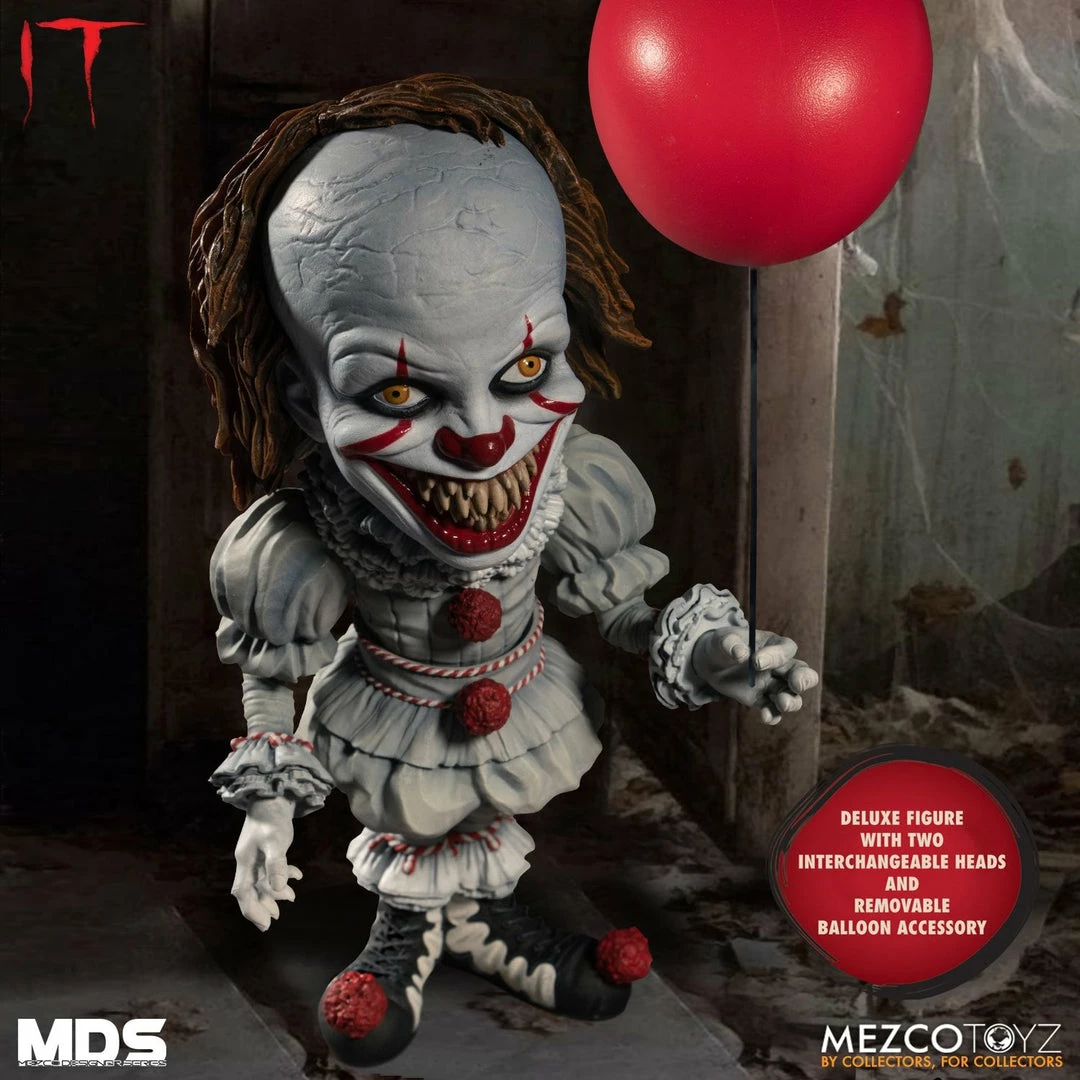 Maybang's Collectibles Mezco Toyz Designer Series Deluxe IT: Pennywise Action Figure 6 Maybang's Collectibles Mezco Toyz Designer Series Deluxe IT: Pennywise Action Figure