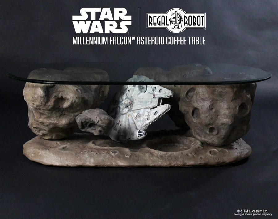 Vendor-unknown Regal Robot Official Licensed Star Wars Furniture Han Solo's Millennium Falcon Asteroid Coffee Table 1 Vendor-unknown Regal Robot Official Licensed Star Wars Furniture Han Solo's Millennium Falcon Asteroid Coffee Table