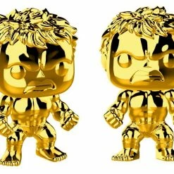 Maybang's Collectibles Funko Pop Marvel Studios 10th Anniversary Hulk (Gold Chrome) Figure