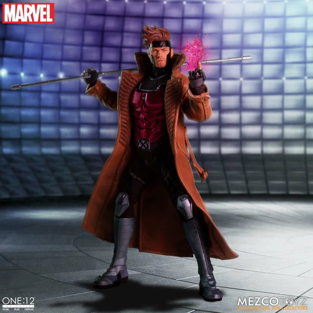 Maybang's Collectibles Mezco Toyz One:12 Collective Marvel Comics X-Men Gambit 1/12 Scale Action Figure 2 Maybang's Collectibles Mezco Toyz One:12 Collective Marvel Comics X-Men Gambit 1/12 Scale Action Figure