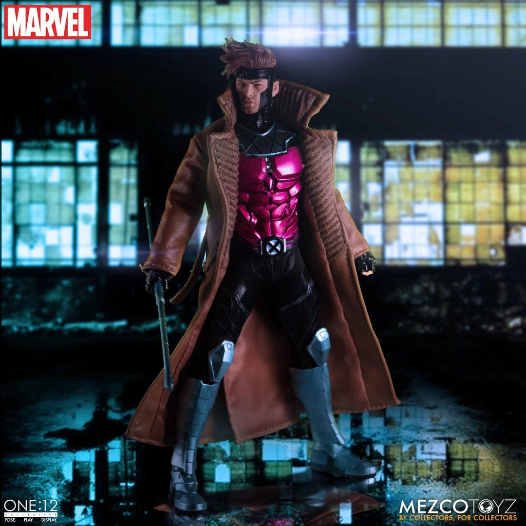 Maybang's Collectibles Mezco Toyz One:12 Collective Marvel Comics X-Men Gambit 1/12 Scale Action Figure 8 Maybang's Collectibles Mezco Toyz One:12 Collective Marvel Comics X-Men Gambit 1/12 Scale Action Figure