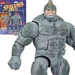 Maybang's Collectibles Hasbro Spider-Man Marvel Legends Retro Collection 20th Anniversary Series Marvel's Rhino Action Figure