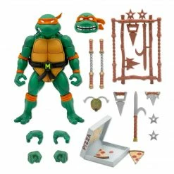 Maybang's Collectibles Super7 Teenage Mutant Ninja Turtles Ultimates Michelangelo Action Figure