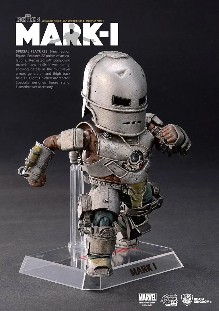 Maybang's Collectibles Beast Kingdom Egg Attack Action Iron Man Mark 1 Iron Man Action Figure Marvel Comics 4 Maybang's Collectibles Beast Kingdom Egg Attack Action Iron Man Mark 1 Iron Man Action Figure Marvel Comics