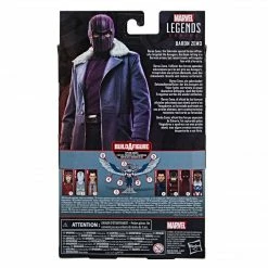 Maybang's Collectibles Hasbro Disney+ Marvel Legends Wave 1 Set Of 7 Figures Captain America (Sam Wilson/Falcon), John Walker (U.S. Agent), Baron Zemo, Bucky Barnes (Winter Soldier), Loki, Scarlet Witch & Vision (Captain America Flight Gear BAF)
