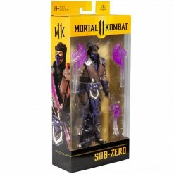 Maybang's Collectibles McFarlane Mortal Kombat Series 5 Action Figure Set Of 4 Liu Kang, Shao Kahn, Scorpion In The Shadows Variant & Sub-Zero Winter Purple Variant
