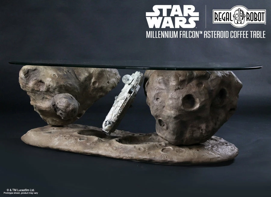 Vendor-unknown Regal Robot Official Licensed Star Wars Furniture Han Solo's Millennium Falcon Asteroid Coffee Table 5 Vendor-unknown Regal Robot Official Licensed Star Wars Furniture Han Solo's Millennium Falcon Asteroid Coffee Table
