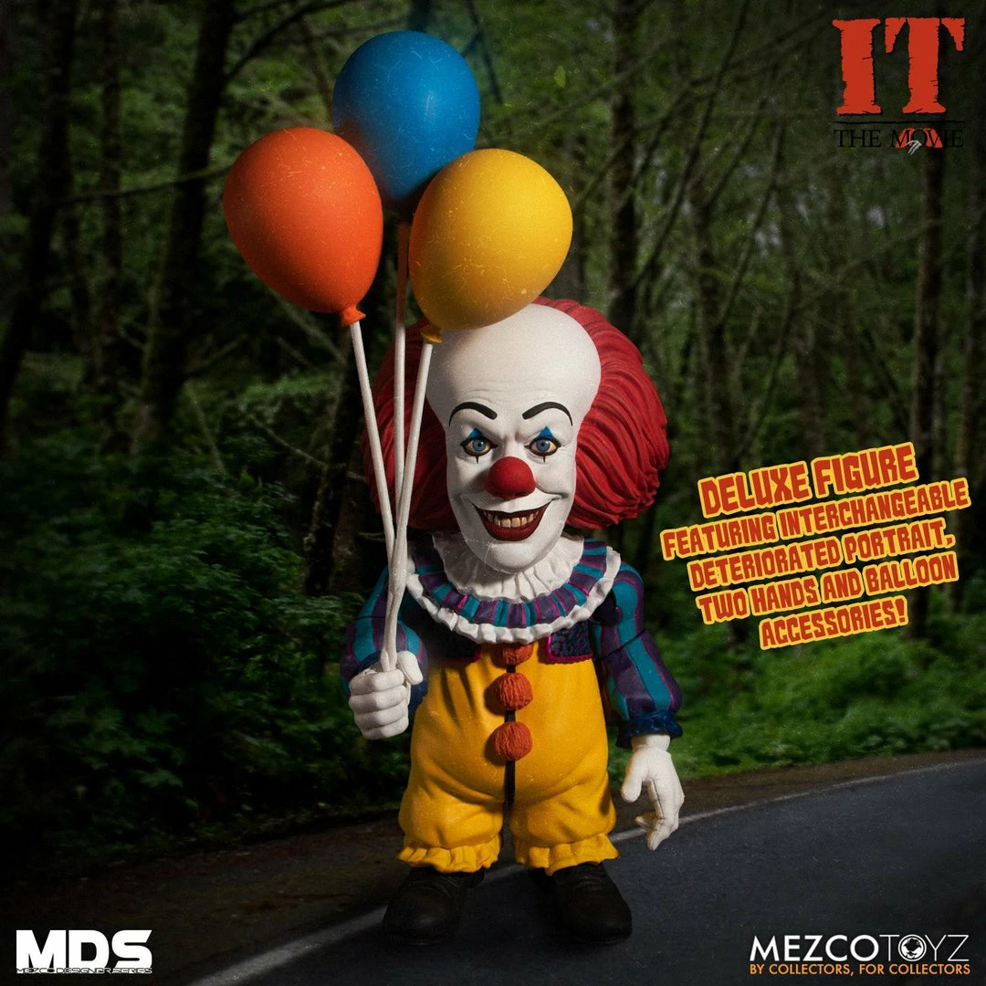 Maybang's Collectibles Mezco Toyz Designer Series Deluxe IT (1990): Pennywise Action Figure 1 Maybang's Collectibles Mezco Toyz Designer Series Deluxe IT (1990): Pennywise Action Figure