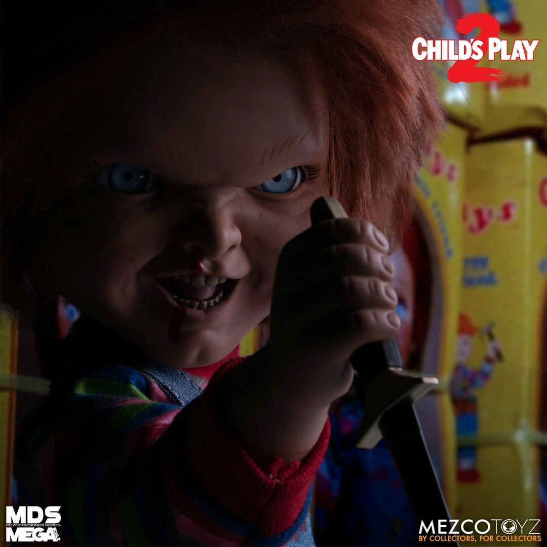 Maybang's Collectibles Mezco Toyz Child's Play 2 Mega Scale Talking Menacing Chucky Figure 10 Maybang's Collectibles Mezco Toyz Child's Play 2 Mega Scale Talking Menacing Chucky Figure