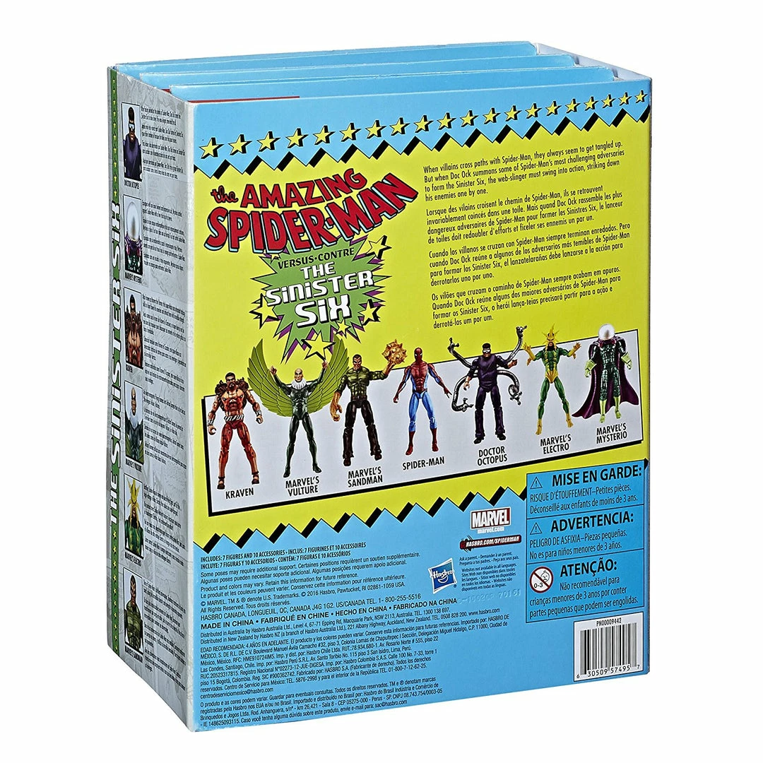 Maybang's Collectibles Hasbro Marvel Legends Series Spider-Man Vs. The Sinister Six, 3.75-inch 7 Figures Set 3 Maybang's Collectibles Hasbro Marvel Legends Series Spider-Man Vs. The Sinister Six, 3.75-inch 7 Figures Set