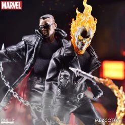 Maybang's Collectibles Mezco Toyz One:12 Collective Marvel Comics Ghost Rider & Hell Cycle 1/12 Scale Action Figure Set