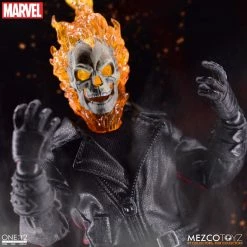 Maybang's Collectibles Mezco Toyz One:12 Collective Marvel Comics Ghost Rider & Hell Cycle 1/12 Scale Action Figure Set