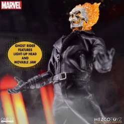 Maybang's Collectibles Mezco Toyz One:12 Collective Marvel Comics Ghost Rider & Hell Cycle 1/12 Scale Action Figure Set