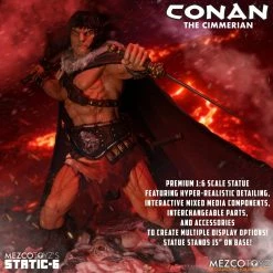 Maybang's Collectibles Mezco Toyz Conan Static-6 Conan The Cimmerian 1/6 Scale Statue