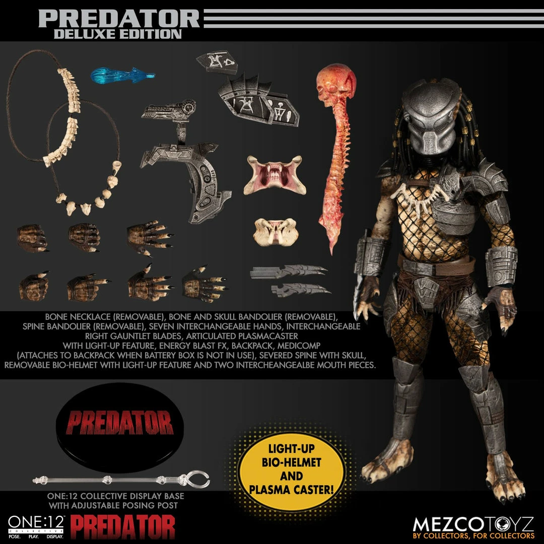 Maybang's Collectibles Mezco Toyz One:12 Collective Predator Classic Jungle Hunter Predator - Deluxe Edition 1/12 Scale Action Figure 14 Maybang's Collectibles Mezco Toyz One:12 Collective Predator Classic Jungle Hunter Predator - Deluxe Edition 1/12 Scale Action Figure