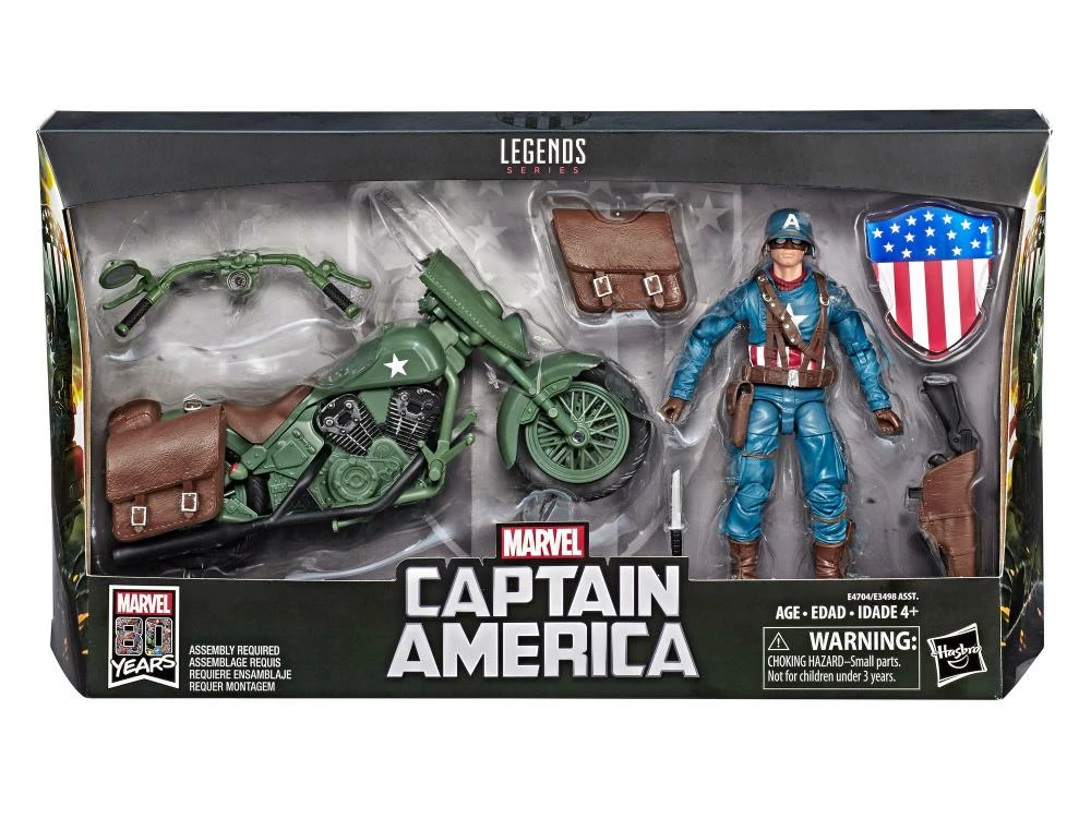 Maybang's Collectibles Hasbro Marvel Comics 80th Anniversary Marvel Legends Ultimate Captain America 6-Inch Action Figure With Motorcycle 7 Maybang's Collectibles Hasbro Marvel Comics 80th Anniversary Marvel Legends Ultimate Captain America 6-Inch Action Figure With Motorcycle