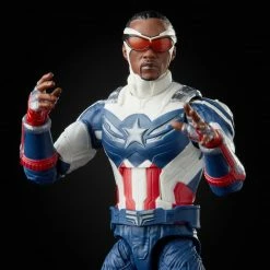 Maybang's Collectibles Hasbro Disney+ Marvel Legends Wave 1 Set Of 7 Figures Captain America (Sam Wilson/Falcon), John Walker (U.S. Agent), Baron Zemo, Bucky Barnes (Winter Soldier), Loki, Scarlet Witch & Vision (Captain America Flight Gear BAF)