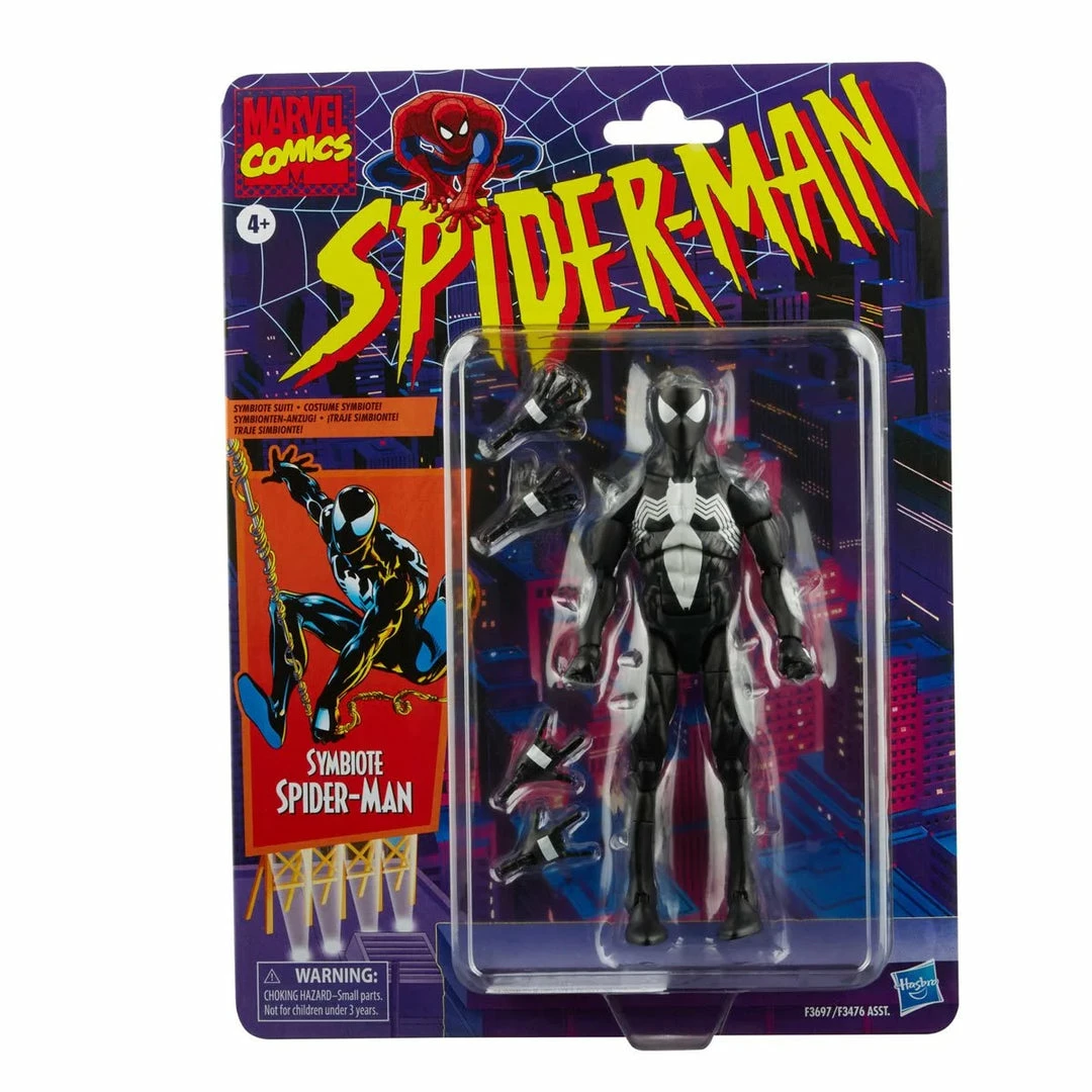 Maybang's Collectibles Hasbro Marvel Legends Spider-Man Retro Symbiote Spider-Man 6-Inch Action Figure 11 Maybang's Collectibles Hasbro Marvel Legends Spider-Man Retro Symbiote Spider-Man 6-Inch Action Figure