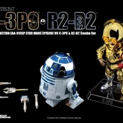 Maybang's Collectibles Beast Kingdom Star Wars Exclusive C-3PO & R2-D2 Chrome Figure Set