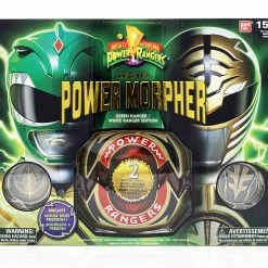 Maybang's Collectibles Bandai Mighty Morphin Power Rangers Legacy Green And White Ranger Morpher 2-Pack