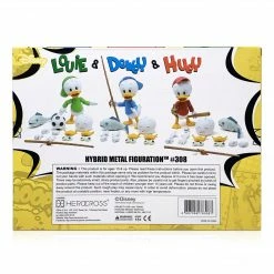 Maybang's Collectibles HEROCROSS Hybrid Metal Figuration 308 Disney Huey Dewey Louie Diecast Action Figure Boxset