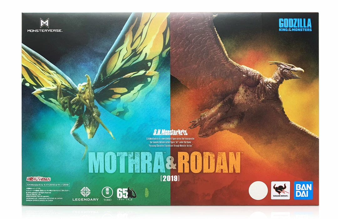 Maybang's Collectibles TAMASHII NATIONS Bandai S.H. MonsterArts Mothra (2019) & Rodan (2019) Set Godzilla King Of The Monsters 11 Maybang's Collectibles TAMASHII NATIONS Bandai S.H. MonsterArts Mothra (2019) & Rodan (2019) Set Godzilla King Of The Monsters