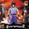 Maybang's Collectibles Toynami Naruto Shippuden 4-Inch Poseable Action Figure Series 2 Gaara, Sasuke, Pain Action Figure Set