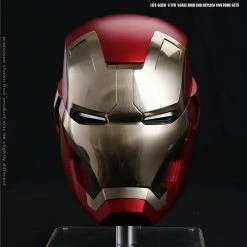 Maybang's Collectibles Marvel Comics Dimension Studio Marvel Iron Man 3 Iron Man Mark XLII 42 1:1 Full Size Electronic Motorized Wearable Helmet Movie Prop Replica