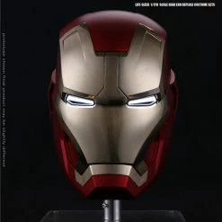 Maybang's Collectibles Marvel Comics Dimension Studio Marvel Iron Man 3 Iron Man Mark XLII 42 1:1 Full Size Electronic Motorized Wearable Helmet Movie Prop Replica