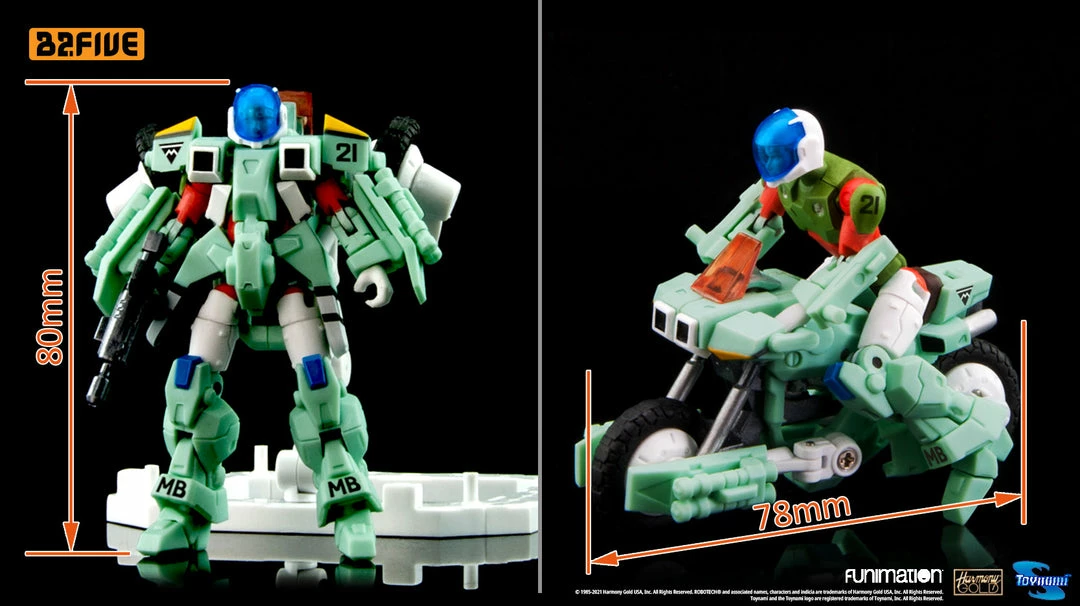 Maybang's Collectibles Toynami Robotech VR-052T Battler Cyclone Rand 1/28 Scale Action Figure 2 Maybang's Collectibles Toynami Robotech VR-052T Battler Cyclone Rand 1/28 Scale Action Figure