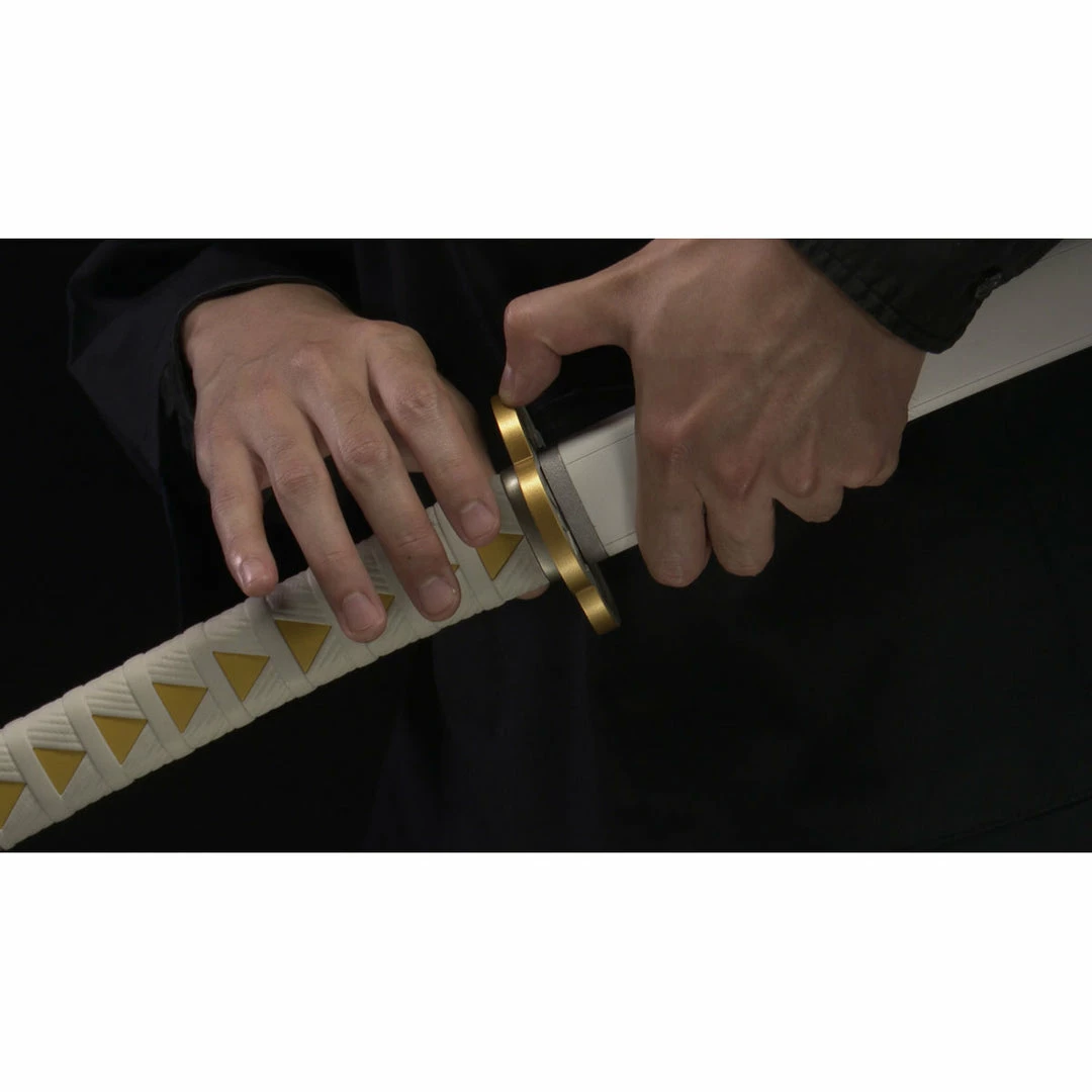 Maybang's Collectibles Bandai Demon Slayer Kimetsu No Yaiba Proplica Zenitzu Agatsuma's Nichirin Sword Prop Replica 9 Maybang's Collectibles Bandai Demon Slayer Kimetsu No Yaiba Proplica Zenitzu Agatsuma's Nichirin Sword Prop Replica