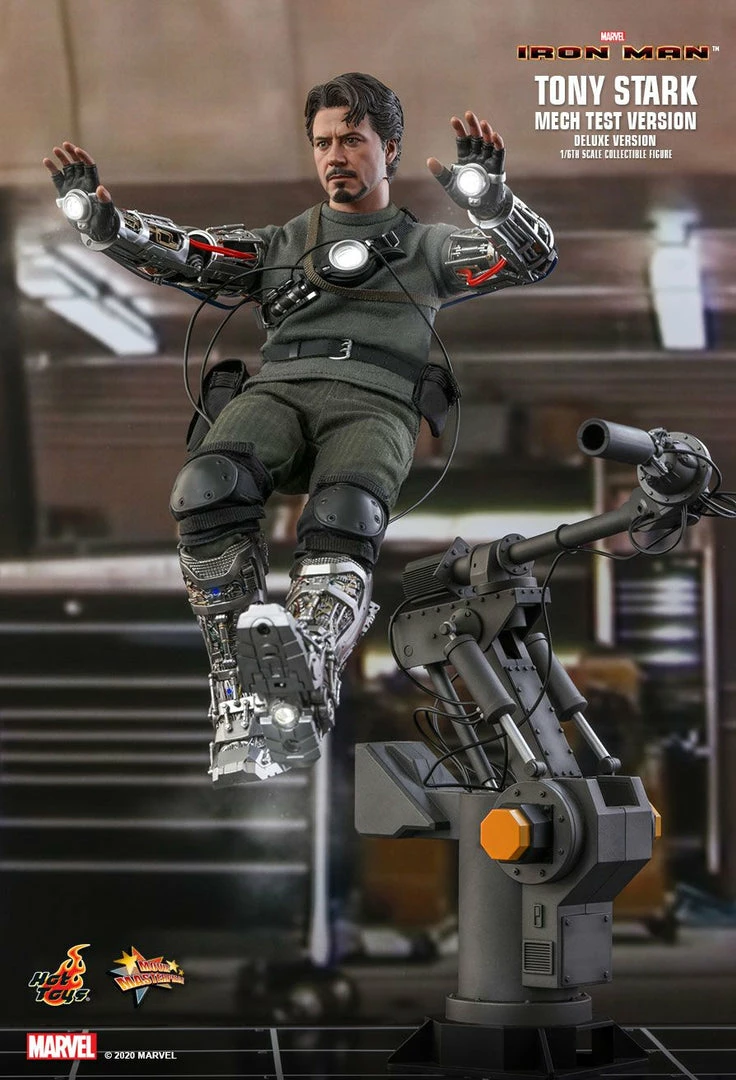 Maybang's Collectibles Hot Toys Marvel Comics Iron Man Tony Stark (Mech Test Deluxe Version) 1/6 Scale Collectible Figure 6 Maybang's Collectibles Hot Toys Marvel Comics Iron Man Tony Stark (Mech Test Deluxe Version) 1/6 Scale Collectible Figure