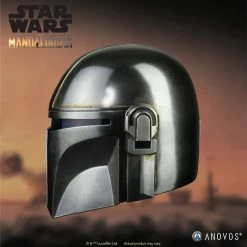 Maybang's Collectibles ANOVOS STAR WARS The Mandalorian Helmet Adult Full Size 1:1 Scale Wearable Movie Prop Replica