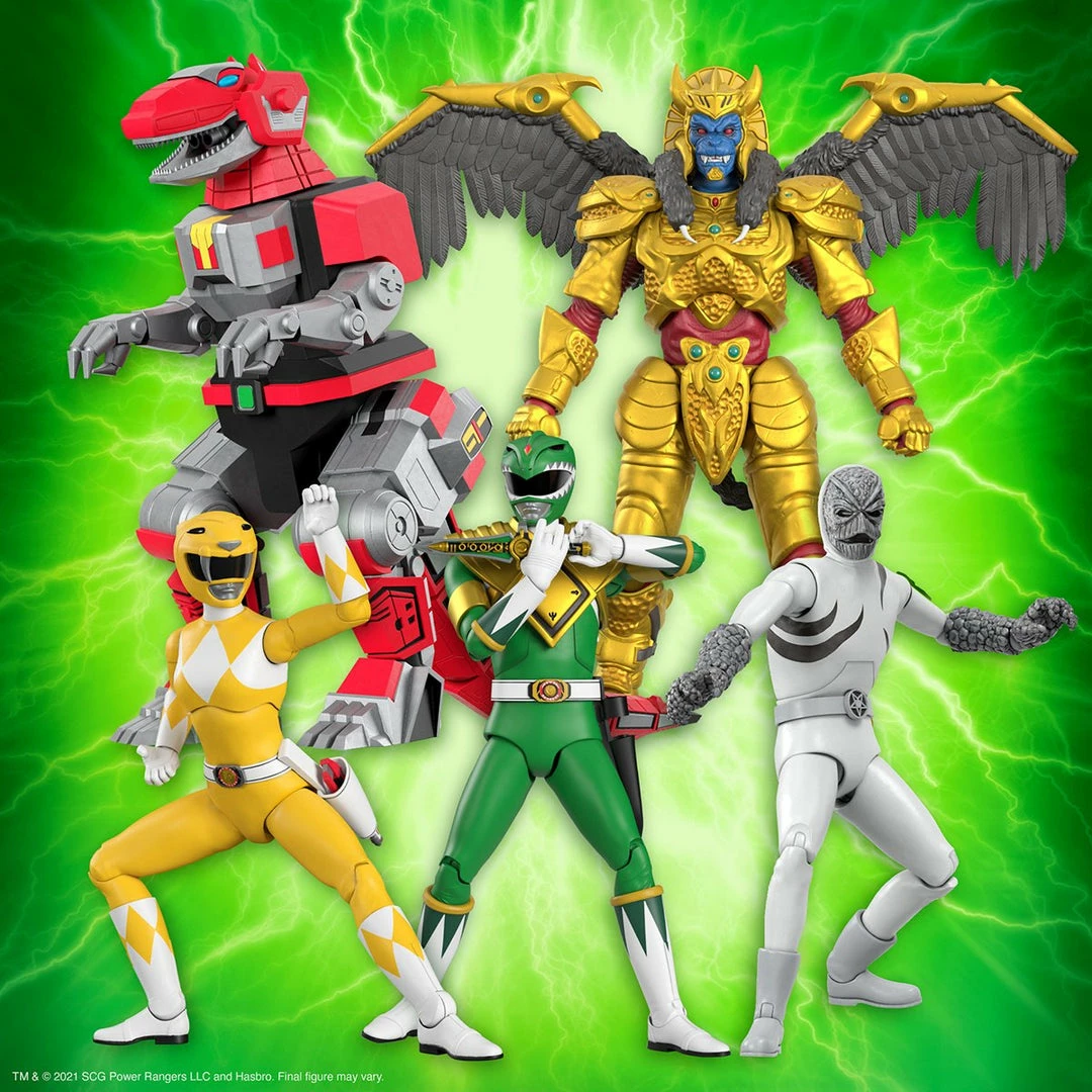 Maybang's Collectibles Super7 Mighty Morphin Power Rangers ULTIMATES! Wave 1 - Complete Set Of 5 Green Ranger, Yellow Ranger, Goldar, Putty Patroller & Tyrannosaurus Dinozord 1 Maybang's Collectibles Super7 Mighty Morphin Power Rangers ULTIMATES! Wave 1 - Complete Set Of 5 Green Ranger, Yellow Ranger, Goldar, Putty Patroller & Tyrannosaurus Dinozord