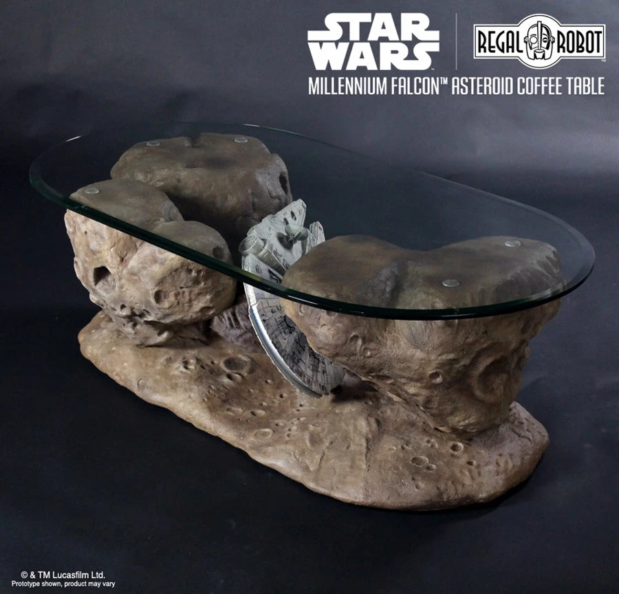 Vendor-unknown Regal Robot Official Licensed Star Wars Furniture Han Solo's Millennium Falcon Asteroid Coffee Table 3 Vendor-unknown Regal Robot Official Licensed Star Wars Furniture Han Solo's Millennium Falcon Asteroid Coffee Table