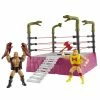 Maybang's Collectibles Mattel WWE Masters Of The WWE Universe Rattlesnake Mountain Bundle Action Figure Playset
