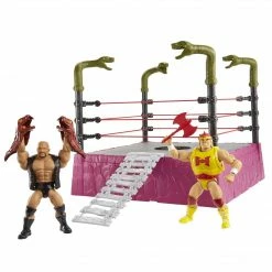 Maybang's Collectibles Mattel WWE Masters Of The WWE Universe Rattlesnake Mountain Bundle Action Figure Playset