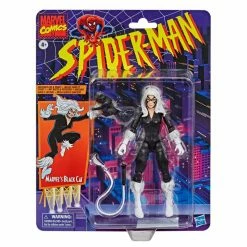 Maybang's Collectibles Hasbro Marvel Legends Spider-Man Retro Collection Black Cat 6-Inch Action Figure