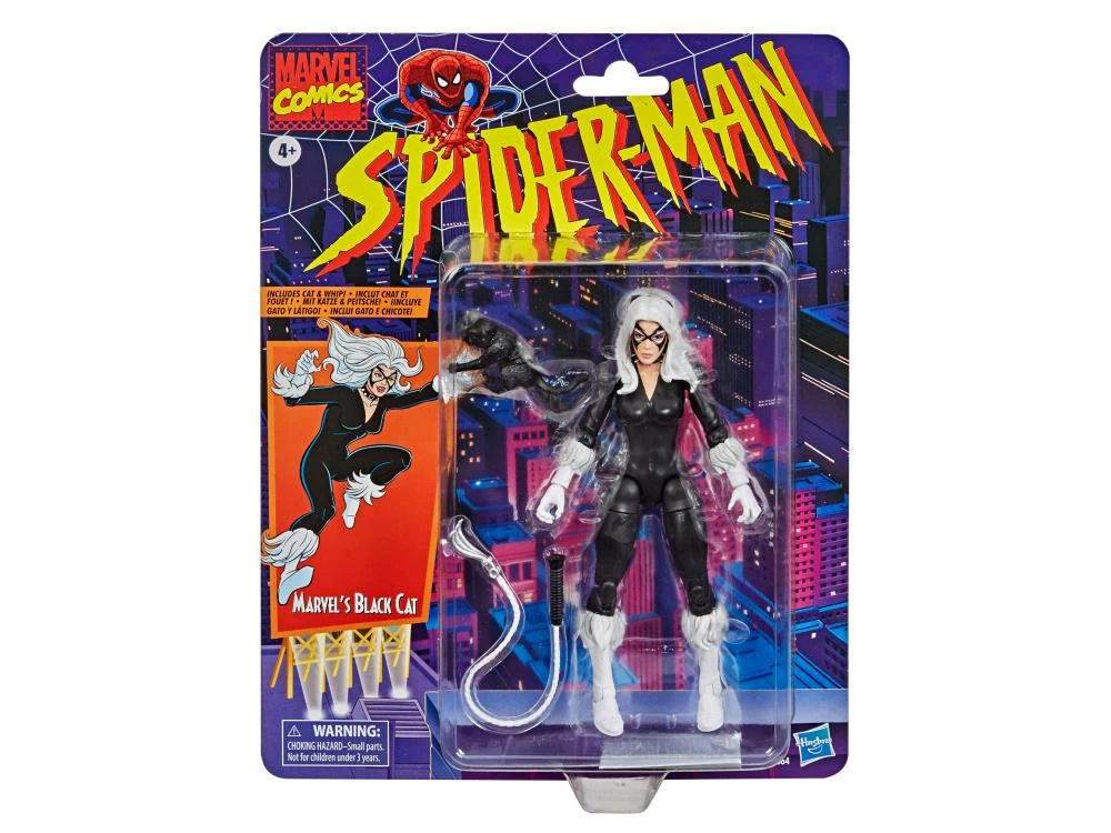Maybang's Collectibles Hasbro Marvel Legends Spider-Man Retro Collection Black Cat 6-Inch Action Figure 2 Maybang's Collectibles Hasbro Marvel Legends Spider-Man Retro Collection Black Cat 6-Inch Action Figure