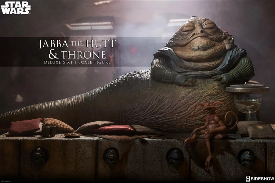 Vendor-unknown Sideshow Collectibles Sideshow Star Wars Jabba The Hutt And Throne Deluxe 1/6 Scale Figure 1 Vendor-unknown Sideshow Collectibles Sideshow Star Wars Jabba The Hutt And Throne Deluxe 1/6 Scale Figure