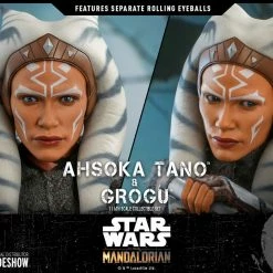 Maybang's Collectibles Hot Toys Star Wars The Mandalorian - Television Masterpiece Series DX21 Ahsoka Tano And Grogu 1/6 Scale Collectible Figure Set